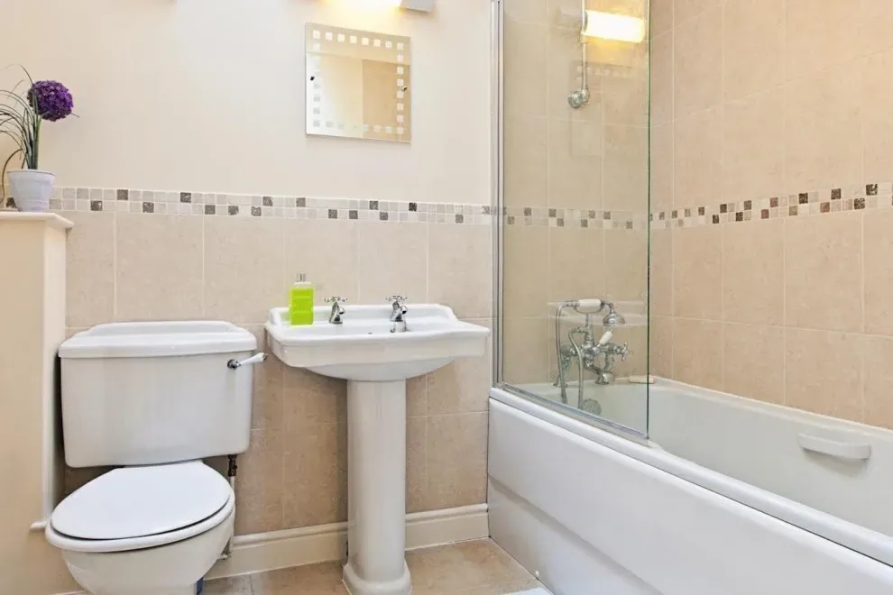 Simple tub bathroom remodel